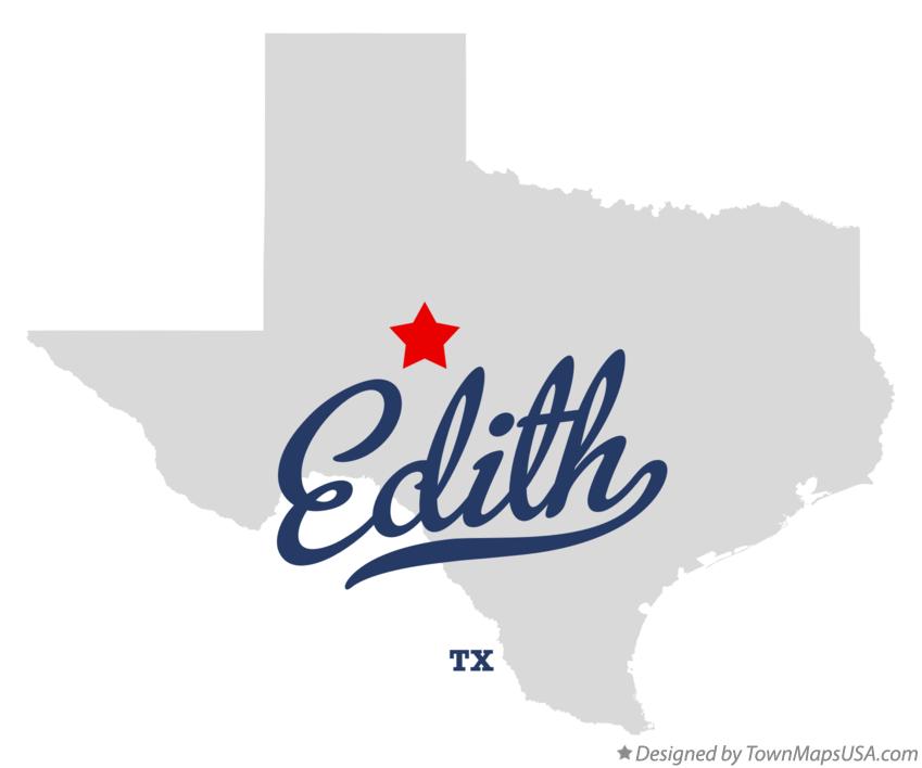 Map of Edith Texas TX