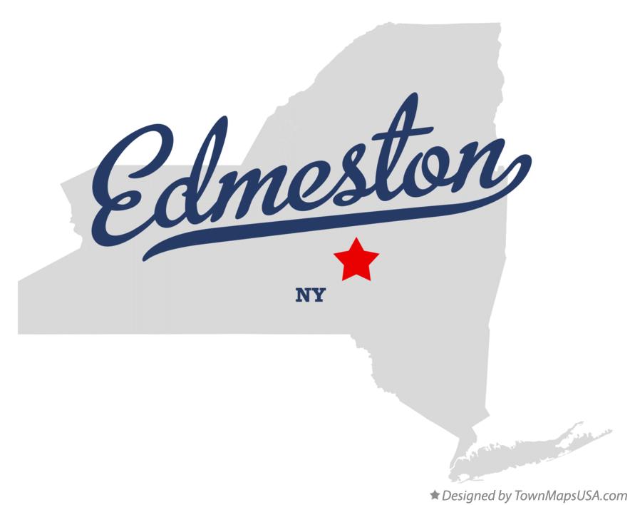 Map of Edmeston New York NY