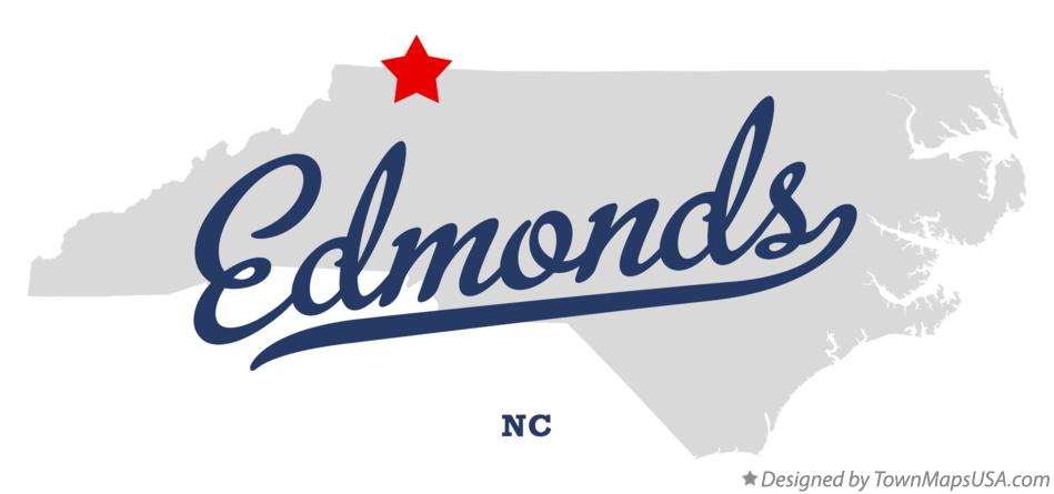 Map of Edmonds North Carolina NC