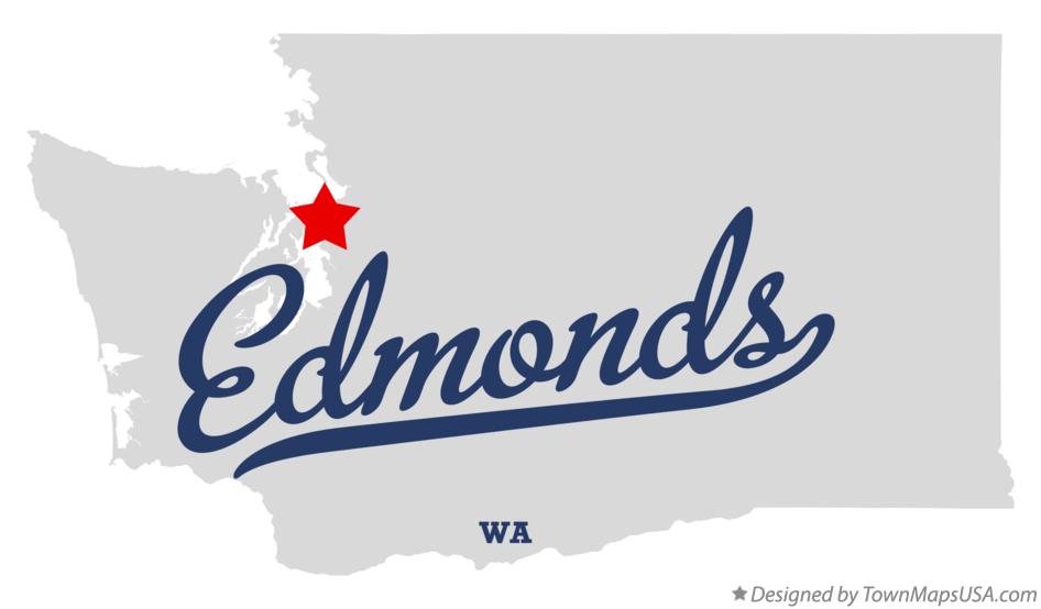 Map of Edmonds Washington WA