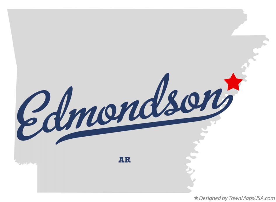 Map of Edmondson Arkansas AR