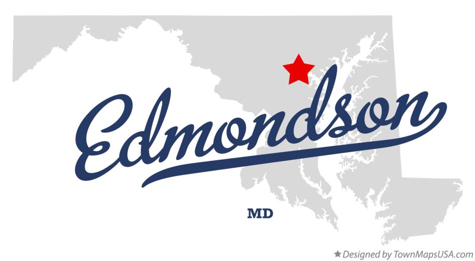 Map of Edmondson Maryland MD