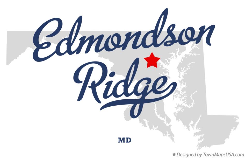 Map of Edmondson Ridge Maryland MD