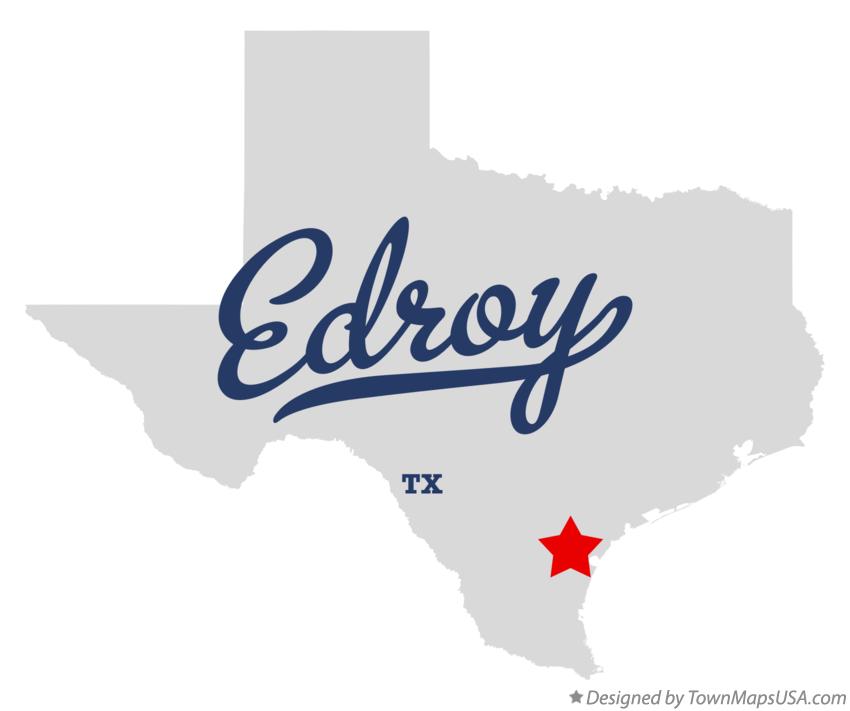 Map of Edroy Texas TX