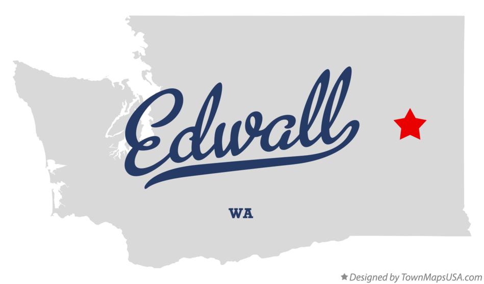 Map of Edwall Washington WA