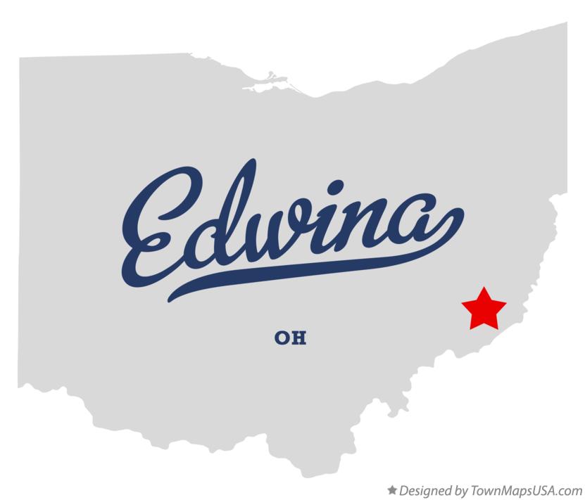 Map of Edwina Ohio OH