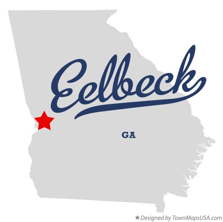 Map of Eelbeck Georgia GA
