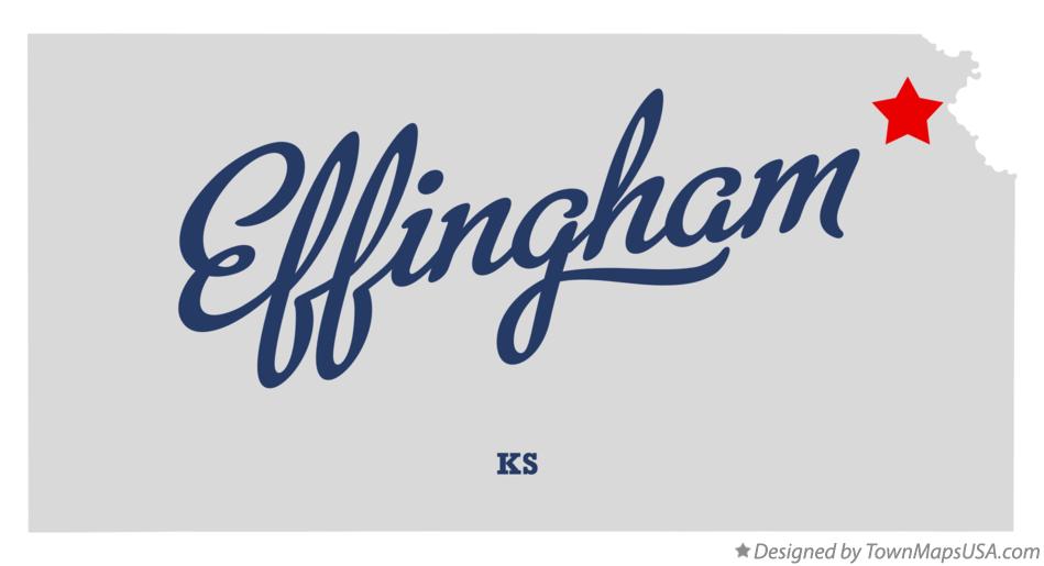 Map of Effingham Kansas KS