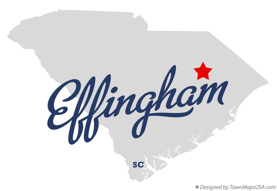 Map of Effingham South Carolina SC