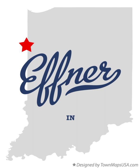 Map of Effner Indiana IN