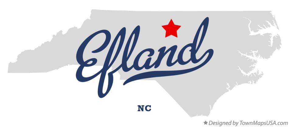 Map of Efland North Carolina NC