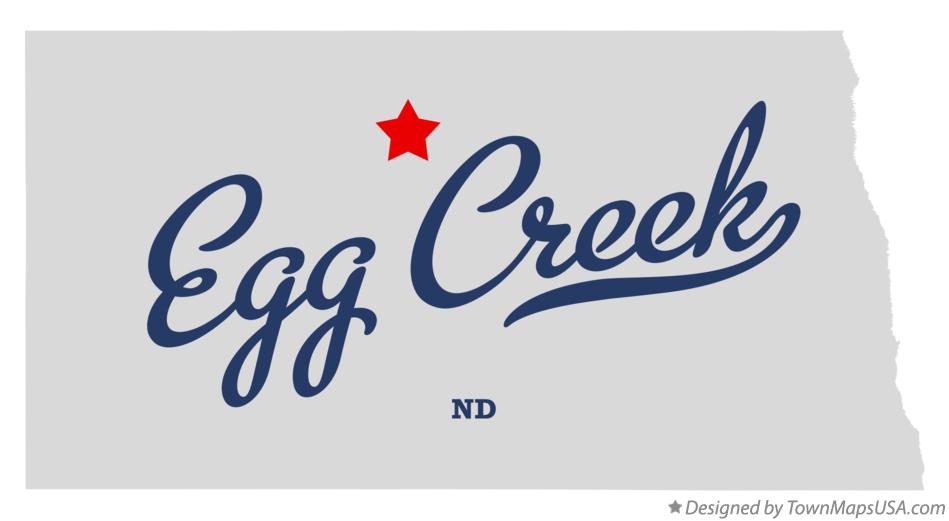 Map of Egg Creek North Dakota ND