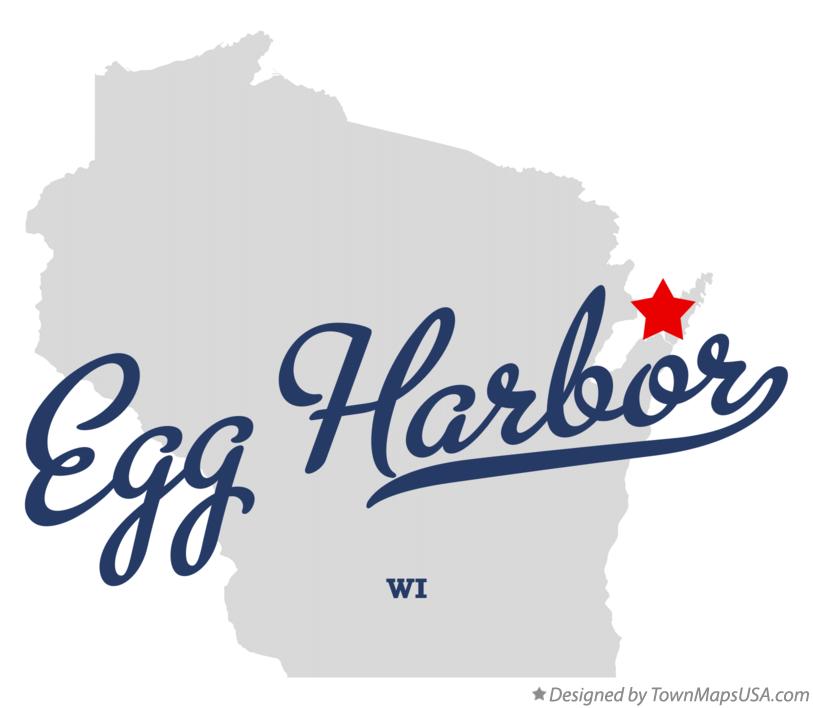Map of Egg Harbor Wisconsin WI