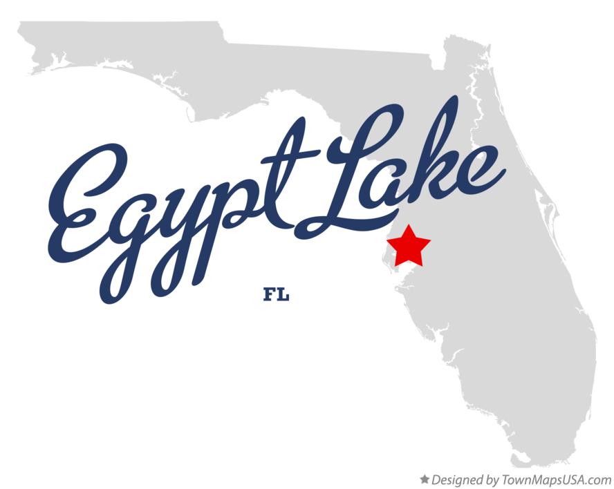 Map of Egypt Lake Florida FL