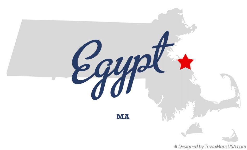 Map of Egypt Massachusetts MA