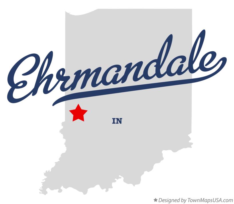 Map of Ehrmandale Indiana IN