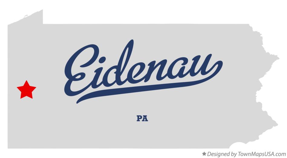Map of Eidenau Pennsylvania PA