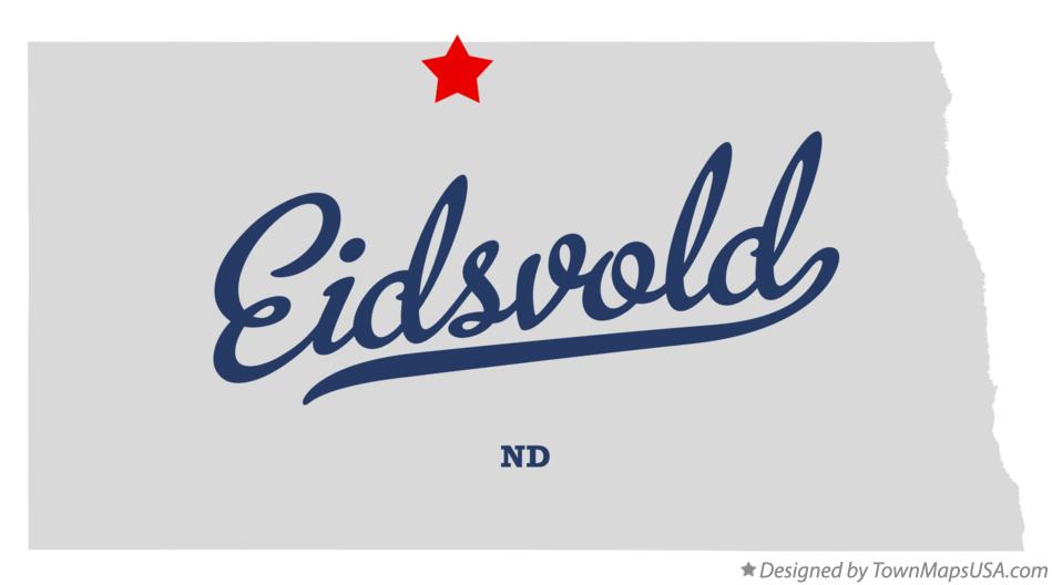 Map of Eidsvold North Dakota ND