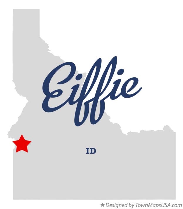 Map of Eiffie Idaho ID