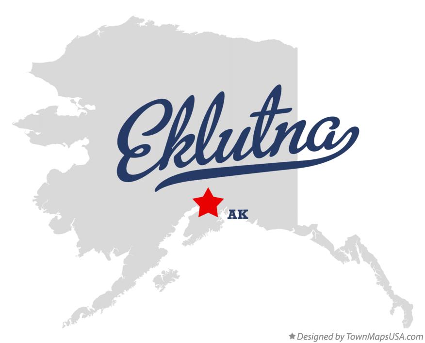 Map of Eklutna Alaska AK
