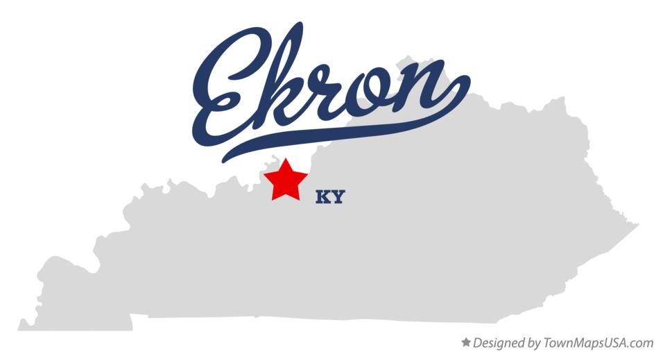 Map of Ekron Kentucky KY