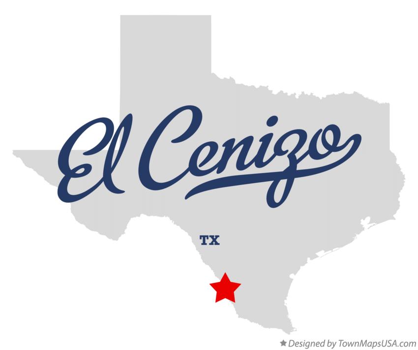 Map of El Cenizo Texas TX