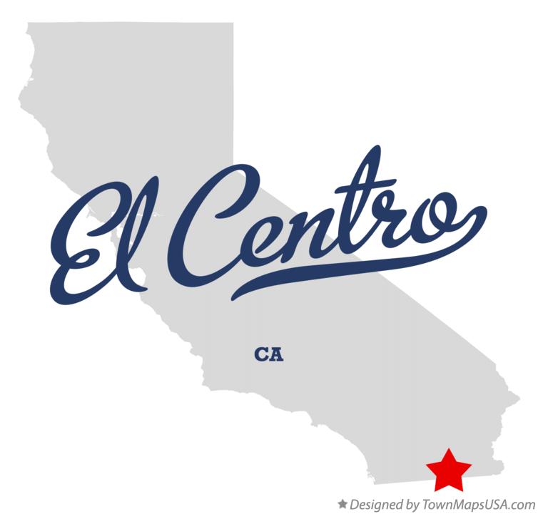 Map of El Centro California CA