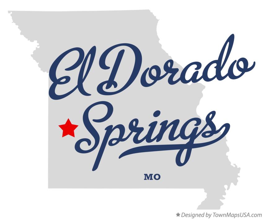 Map of El Dorado Springs Missouri MO