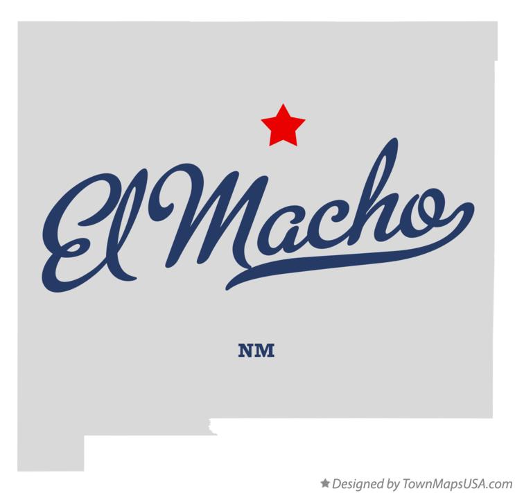 Map of El Macho New Mexico NM