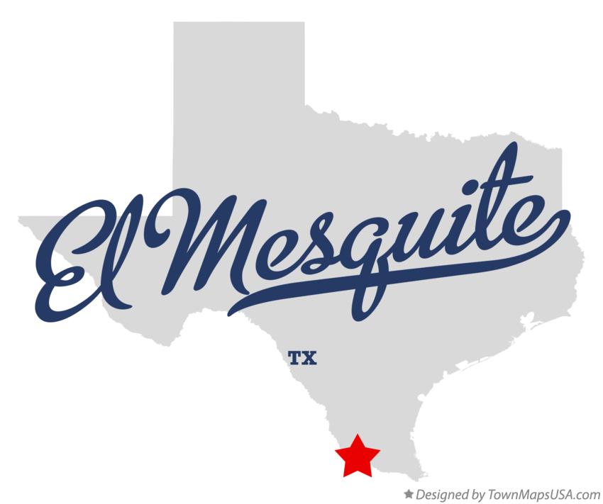 Map of El Mesquite Texas TX