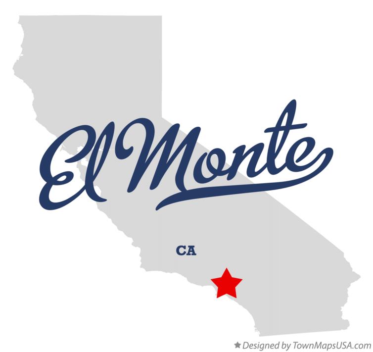 Map of El Monte California CA