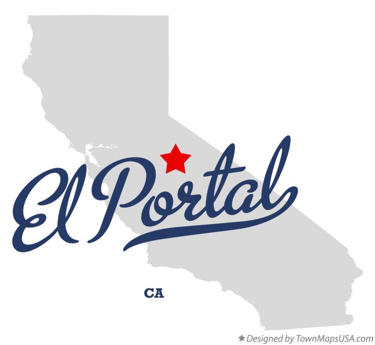 Map of El Portal California CA