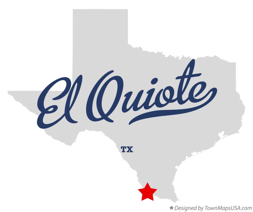 Map of El Quiote Texas TX