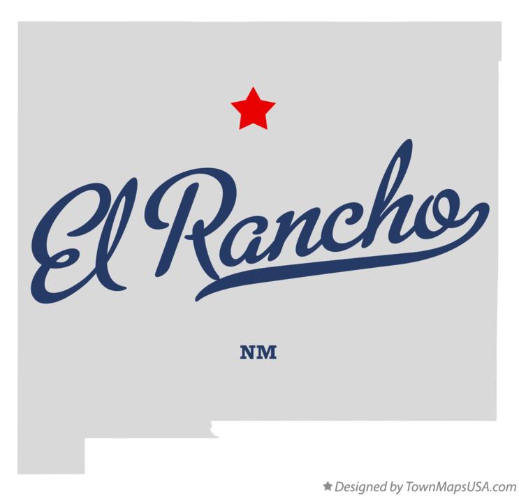 Map of El Rancho New Mexico NM