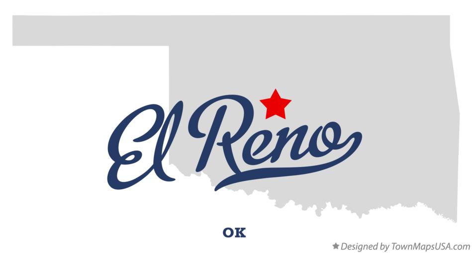 Map of El Reno Oklahoma OK