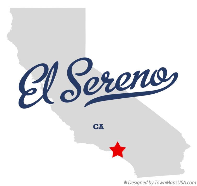 Map of El Sereno California CA
