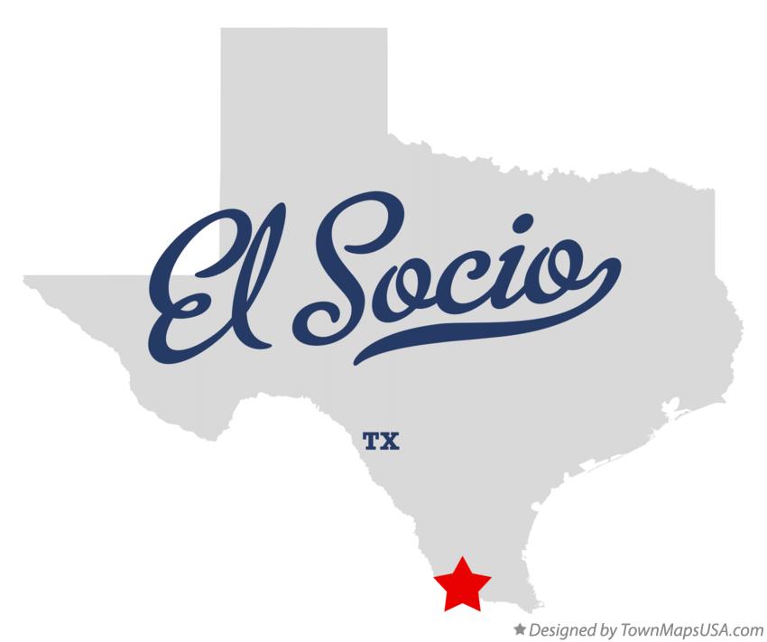 Map of El Socio Texas TX