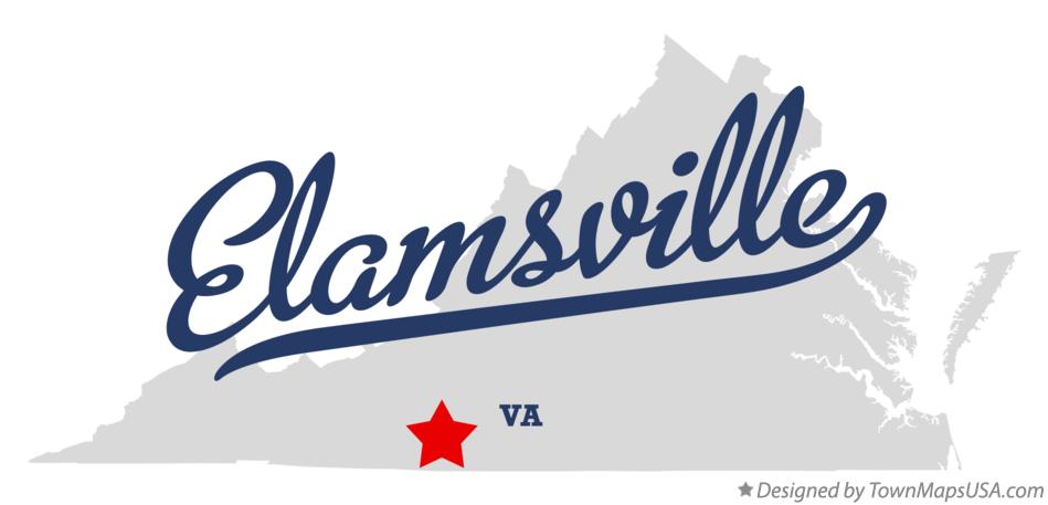 Map of Elamsville Virginia VA