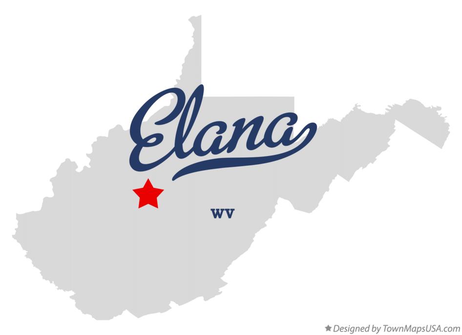 Map of Elana West Virginia WV