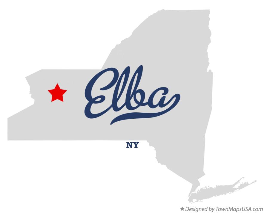 Map of Elba New York NY