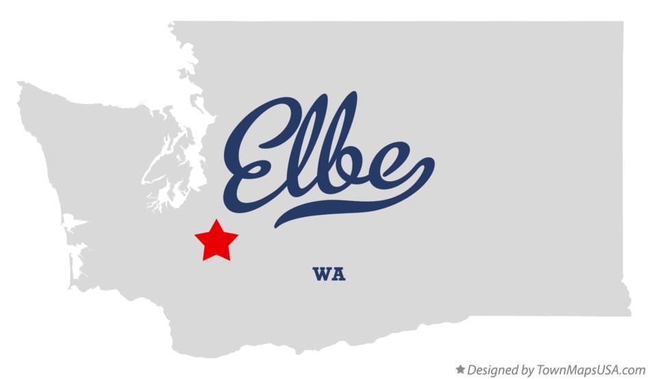 Map of Elbe Washington WA