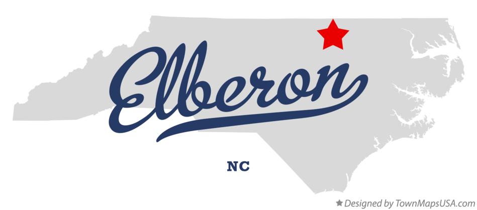 Map of Elberon North Carolina NC