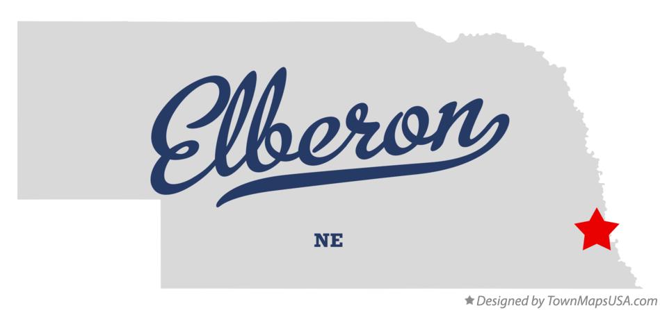 Map of Elberon Nebraska NE