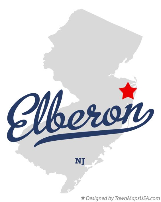 Map of Elberon New Jersey NJ