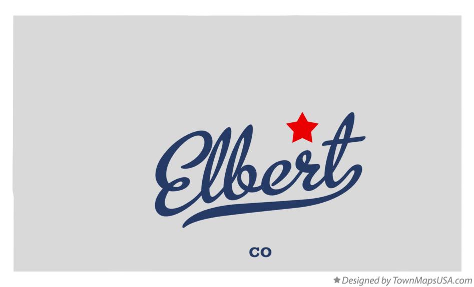 Map of Elbert Colorado CO