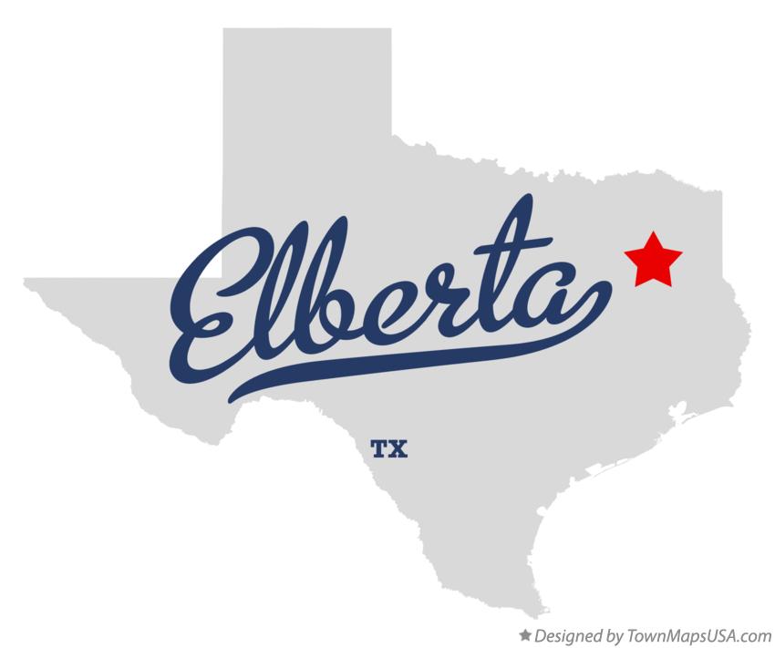 Map of Elberta Texas TX