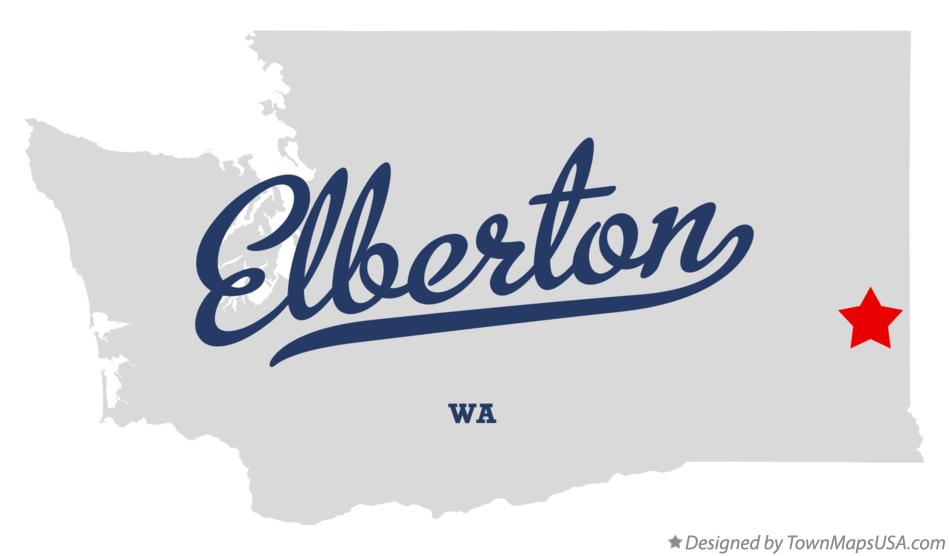Map of Elberton Washington WA