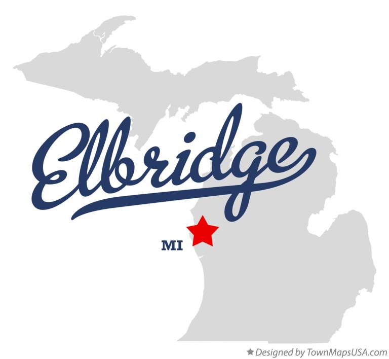 Map of Elbridge Michigan MI