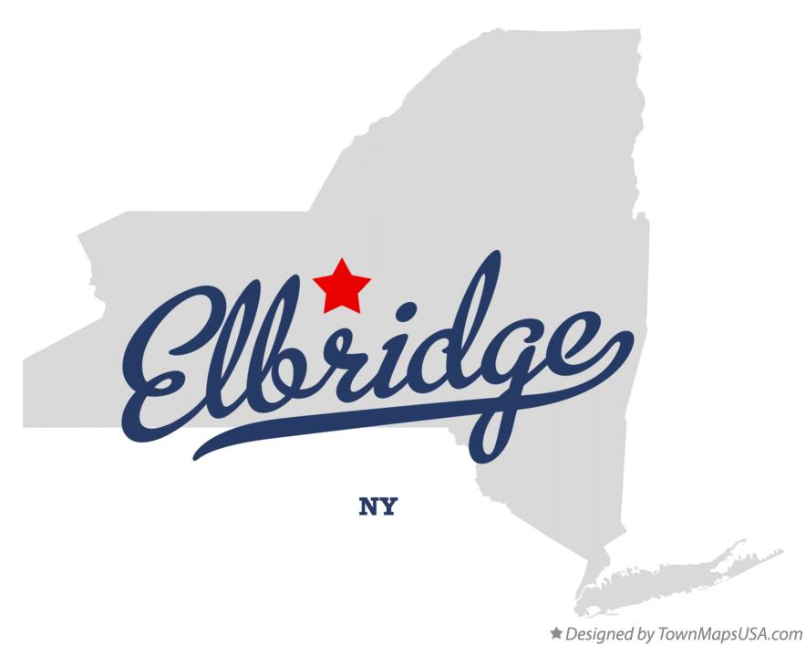 Map of Elbridge New York NY