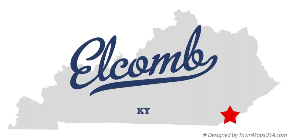 Map of Elcomb Kentucky KY